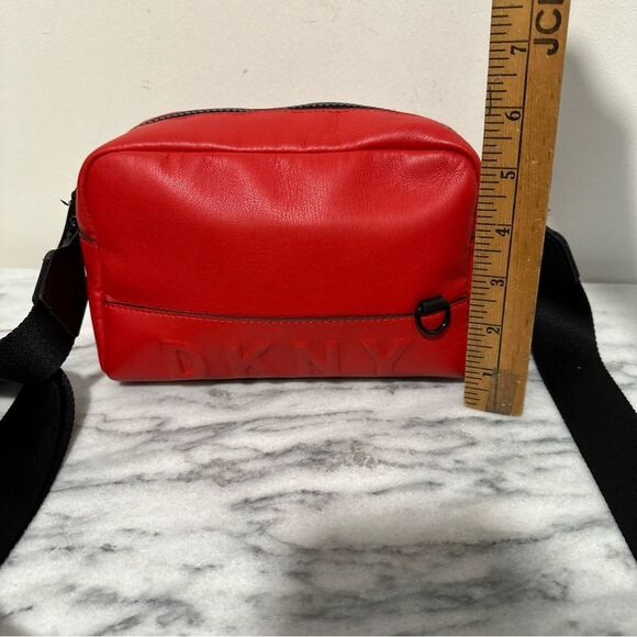 DKNY Red Belt Bag with Black Strap - Picture 8 of 15